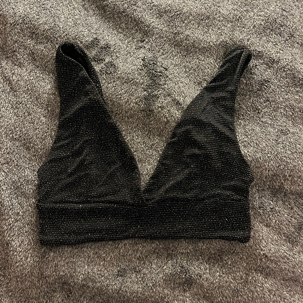 Subdued Glitter Bralette Top